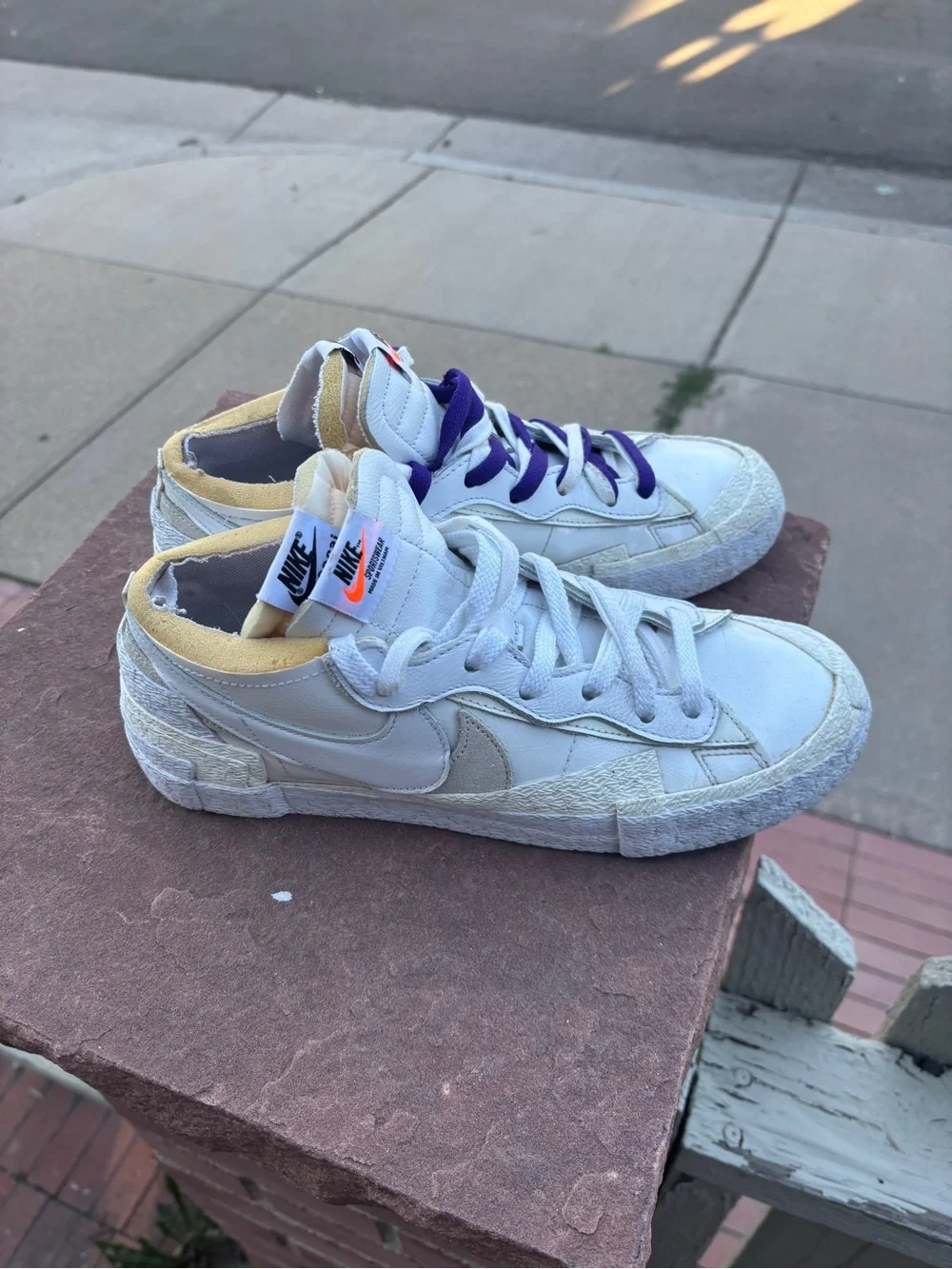 Nike Sacai x Blazer Low White Patent